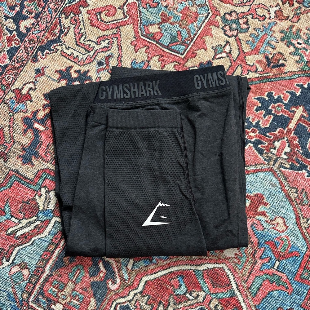 Men’s Black Gymshark Vital Seamless Leggings Size XXL Compression